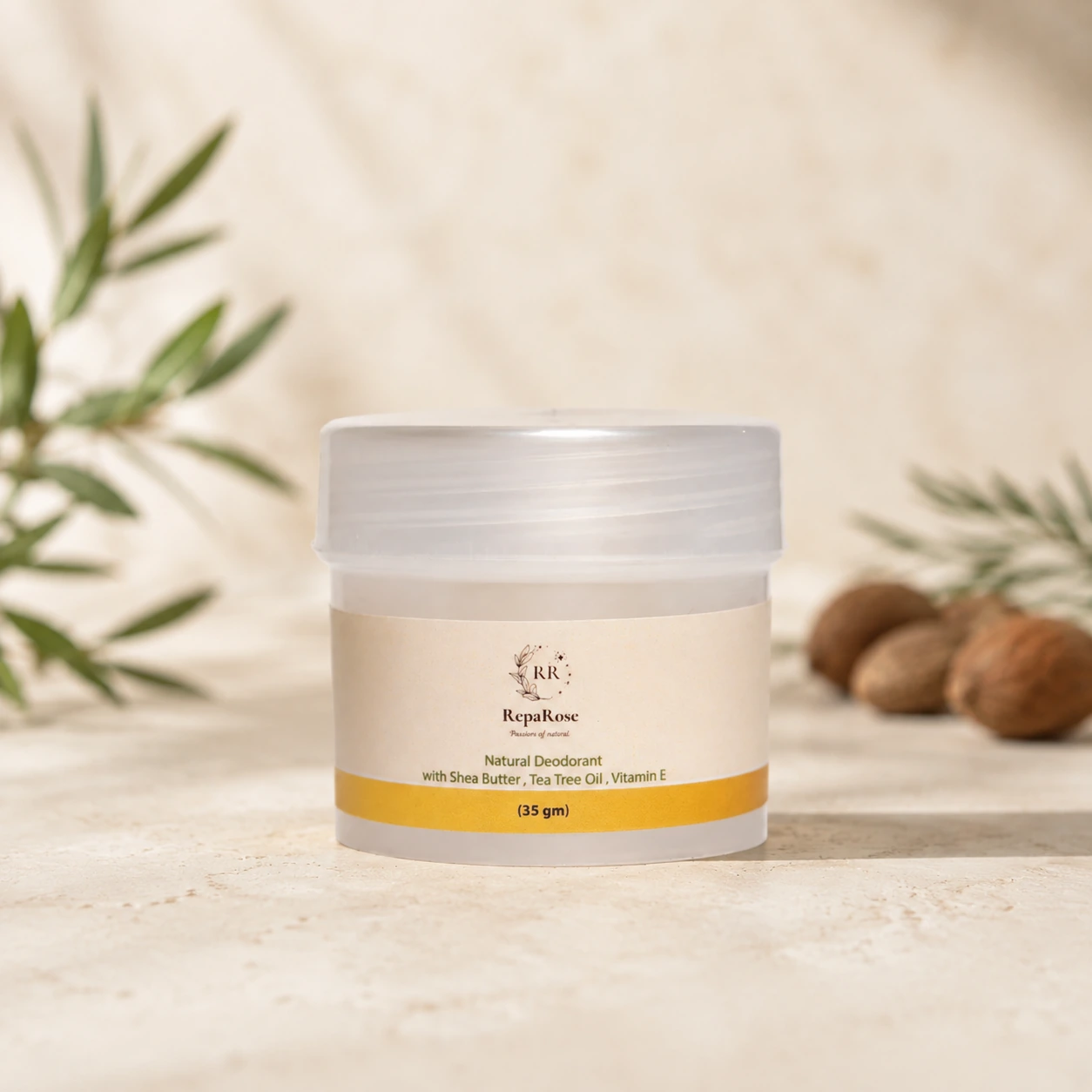 Natural Deodorant with Shea Butter, Tea Tree Oil & Vitamin E