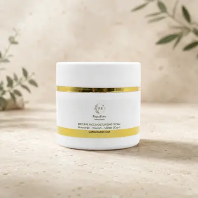 Natural Face Moisturizing Cream for All Skin Types