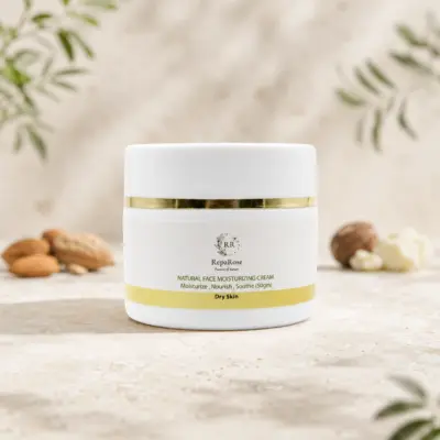 Natural Face Moisturizing Cream for Dry Skin (Rich Formula)