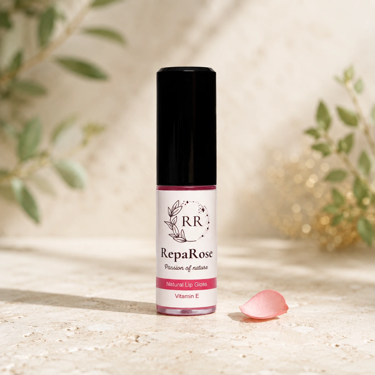 Natural Lip Gloss with Vitamin E